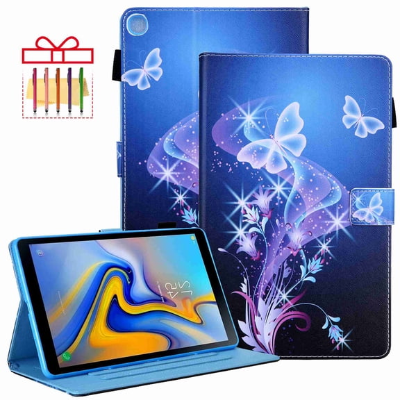 Galaxy Tab A 8.0 2019 T290 T295 Case, Dteck Slim Premium Leather Folio Stand Cover with Card Holder Slot for Samsung Galaxy Tab A 8 inch 2019 Release T290 T295 Tablet, Butterfly