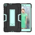 thumbnail image 1 of Galaxy Tab A 8.0 T290/T295 2019 Case Without S Pen Model, Allytech Heavy Duty Shockproof Full Body Rugged Protective Cover Built-in Kickstand for Samsung Galaxy Tab A 8 2019,Black/Aqua, 1 of 8