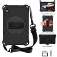 thumbnail image 1 of Galaxy Tab A 8.4" Case SM-T307 T307U, Allytech Silicone EVA Adjustable Shoulder Strap Hand Strap Kickstand Heavy Duty Protection Rugged Shockproof Case Cover for Samsung Galaxy Tab A 8.4",Black, 1 of 6