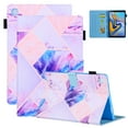 thumbnail image 1 of Galaxy Tab A 10.1" 2019 Case SM-T510 T515 T517 (NOT for T580), Allytech PU Leather Slim Shell Lightweight Shockproof Book Style Girls Women Case for Samsung Galaxy Tab A 10.1" 2019, Purple Grid, 1 of 1