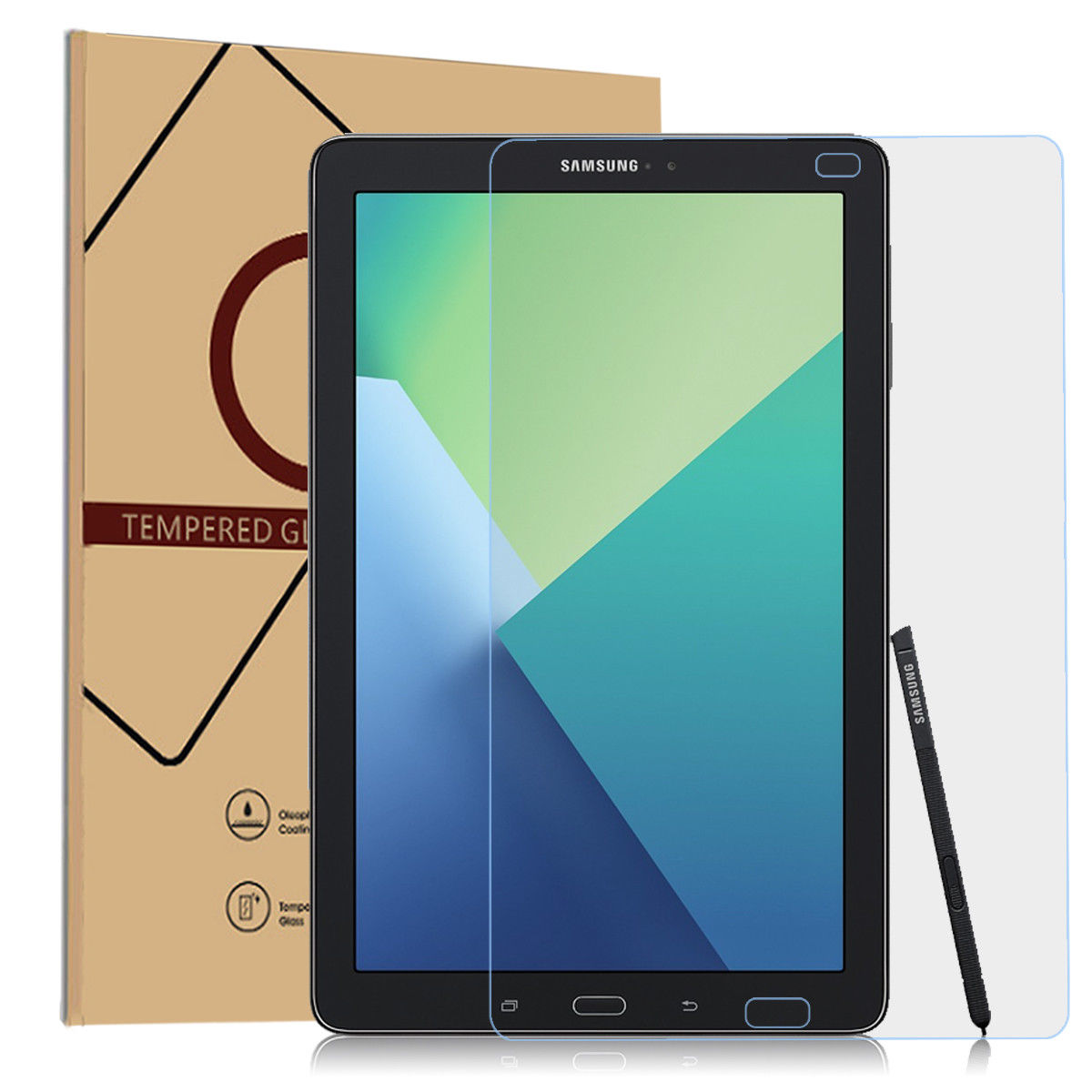 Galaxy Tab A 10.1 with S Pen Screen Protector, Mignova Tempered Glass Screen Protector with Anti-Scratch, Bubble Free for Samsung Galaxy Tab A 10.1 (with S Pen Model) SM-P580 [1-Pack] - image 1 of 6