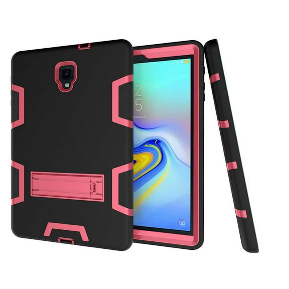 Galaxy Tab A 10.5 2018 Case,Mignova [Heavy Duty ]Rugged Hybrid Protective Case with Build in Kickstand for Samsung Galaxy Tab A 10.5 inch SM-T590/ T595(Black+Pink)