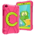 thumbnail image 1 of Galaxy Tab A 8.0" 2019 Case T290 T295, Allytech Shockproof 360 Rotating Kickstand Drop Protection Kids Friendly Rugged Anti-scratch Case Cover for Samsung Galaxy Tab A 8.0 2019 T290, Rose/Green, 1 of 9
