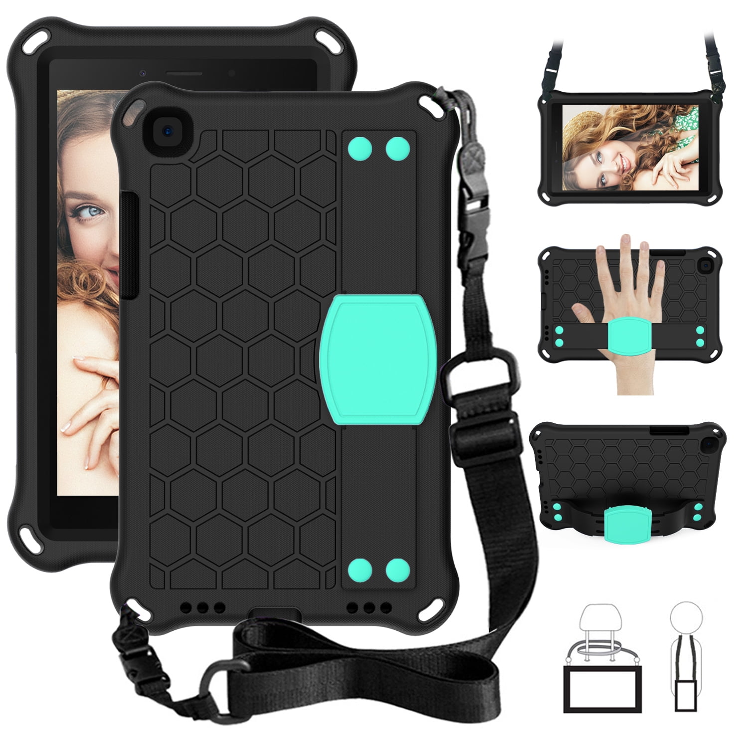 Samsung Galaxy Tab A 8.0 2019 Case T290 / T295, DUX DUCIS Slim Magnetic Trifold - View #3
