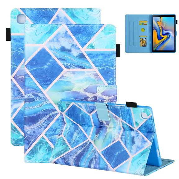 Galaxy Tab A 8.0 2019 Case T290 T295 T297 (NOT for P200 T380), Allytech Slim Shell Lightweight Shockproof Protection Flip Folio Kickstand Case Cover for Samsung Galaxy Tab A 8.0 T290,Blue Grid