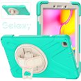 thumbnail image 1 of Galaxy Tab A 8.0 2019 Released Case with PET Screen Protector, SM-T290 T295 T297 Case, Allytech Heavy Duty Protection Rugged Kickstand Hand Strap Kids Friendly Case for Galaxy Tab A 8.0 T290, Mint, 1 of 9