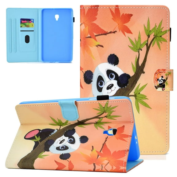 Galaxy Tab A 8.0 Case 2018 Released SM-T380/T385 (Not for T350/387), Allytech Slim Corner Protective Smart Cover with Auto Sleep Wake Kickstand Case Shell for Samsung Galaxy Tab A 8.0 Inch, Panda Leaf