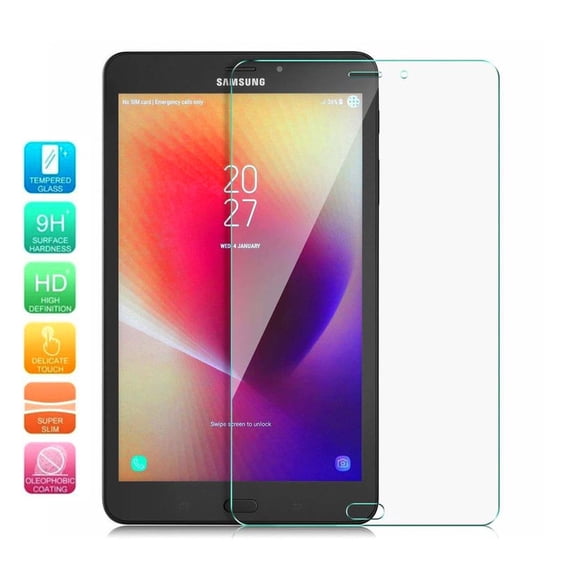 Galaxy Tab A 8.0 Screen Protector, KIQ Tempered Glass Anti-Scratch Self-Adhere for Samsung Galaxy Tab A 8-inch 2017 SM-T380 SM-T385 (2 pack)