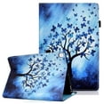 thumbnail image 1 of Galaxy Tab A 8.0 inch Case 2019, SM-T290/SM-T295/SM-T297 Cover with Pen Holder, Allytech Flip Premium PU Leather Kickstand Shockproof Elastic Band Card Slots Case and Cover for SM-T290, Butterfly Tree, 1 of 8