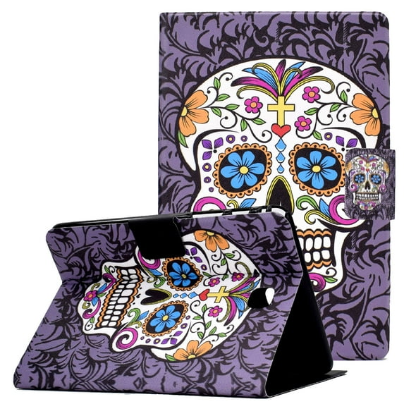 Galaxy Tab A 8.0 inch Case SM-T350/SM-T355/P350/P355, Allytech Premium PU Leather Multi-Angle Viewing Angles Stand Smart Auto Sleep Wake Folio Cover for Samsung Galaxy Tab T350 2015, Skeleton