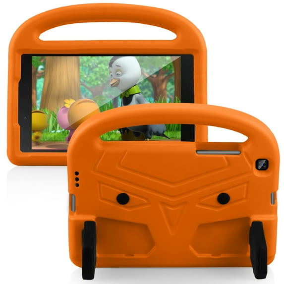 Galaxy Tab A 8.0 inch Case, Shockproof Light Weight Protective Handle Friendly Stand Case for Samsung Galaxy Tab A 8.0 inch 2019 Kids Case SM-T290/T295/T297 Without S Pen Version - Orange