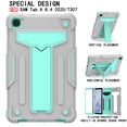 thumbnail image 1 of Galaxy Tab A 8.4" 2020 Case T307 T307U, Allytech Heavy Duty Protection Multi Angle Viewing Stand Shockproof Kids Friendly Rugged Back Cover Case for Samsung Galaxy Tab A 8.4 2020, Gray/Aqua, 1 of 4