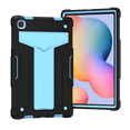 thumbnail image 1 of Galaxy Tab A7 10.4" Case SM-T500 T505, Alltyech Hybrid Dual Layers Kickstand Shockproof Drop Protection Rugged Kids Friendly Case Cover for Samsung Galaxy Tab A7 10.4" T500 2020, Black/Blue, 1 of 5