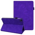 thumbnail image 1 of Galaxy Tab A7 10.4" Case SM-T500 T505, Allytech Premium PU Leather Folio Flip Folding Stand Shockproof Mandala Embossed Series TPU Back Cover for Sasmung Galaxy Tab A7 10.4-Inch, Purple, 1 of 6