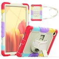 thumbnail image 1 of Galaxy Tab A7 10.4" T500 Case with Screen Protector, T500 T507 T505 Case, Allytech Rugged Hybrid Kickstand Hand/Shoulder Strap Kids Proof Full Protection Cover for Samsung Galaxy Tab A7 10.4",Red, 1 of 6