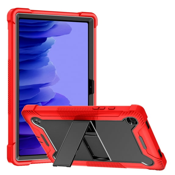 Galaxy Tab A7 Case, TOPSHE Heavy Duty Rugged Case Hybrid Shockproof Protective Cover with Kickstand for Samsung Galaxy Tab A7 10.4 Inch 2020 Model SM-T500/SM-T505/SM-T507, Red