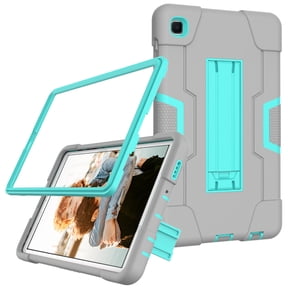 Galaxy Tab A7 Lite 8.7 Case 2021, TOPSHE Heavy Duty Rugged Kickstand Full-Body Hybrid Shockproof Drop Protection Cover for Samsung Galaxy Tab A7 Lite 8.7 SM-T220/T225/T227, Gray/Aqua