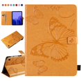 thumbnail image 1 of Galaxy Tab A7 SM-T500 T505 T507 10.4-inch Case,Dteck Smart Magnetic Butterfly Pattern Leather Case Card Holder Wallet Kickstand Hybrid Rubber Folio Cover for Samsung Galaxy Tab A7 10.4" 2020,Yellow, 1 of 5
