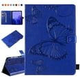 thumbnail image 1 of Galaxy Tab A7 SM-T500 T505 T507 10.4-inch Case,Dteck Smart Magnetic Butterfly Pattern Leather Case Card Holder Wallet Kickstand Hybrid Rubber Folio Cover for Samsung Galaxy Tab A7 10.4" 2020,Blue, 1 of 5
