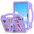 thumbnail image 1 of Galaxy Tab A8 10.5" Case for Kids, Dteck Children Friendly EVA Foam Protective Hand-Grip Built-in Kickstand Cartoon Case for Samsung Galaxy Tab A8 SM-X200 SM-X205 2022, Lightpurple, 1 of 7