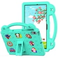 thumbnail image 1 of Galaxy Tab A8 10.5" Case for Kids, Dteck Children Friendly EVA Foam Protective Hand-Grip Built-in Kickstand Cartoon Case for Samsung Galaxy Tab A8 SM-X200 SM-X205 2022, Mintgreen, 1 of 7