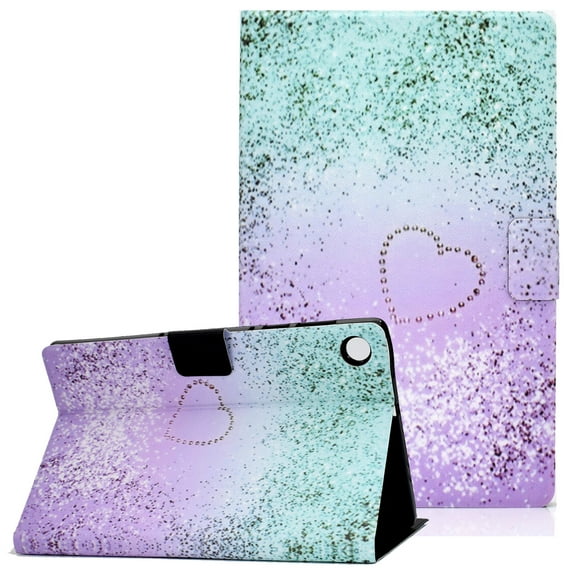 Galaxy Tab A8 10.5 Case for SM-X200/SM-X205/SM-X207, Allytech Shock Proof Multi-Angle Viewing Stand PU Leather & Soft TPU Back Auto Sleep Wake Wallet Case for Samsung Galaxy Tab A8 2021, Love Sand