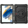 thumbnail image 1 of Galaxy Tab A8 (10.5") Case (SM-X200) - TECH CIRCLE [3-in-1 Case] Shockproof Rugged Case with [Rotating Kickstand & Handle] Protective Kids Case for Samsung Galaxy Tab A8 10.5-Inch 2022 Release, Black, 1 of 10