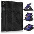 thumbnail image 1 of Galaxy Tab A8 (10.5") Case (SM-X200) - TECH CIRCLE Rotating Fold Stand Folio Case Protective PU Leather Flip Cover with [Pencil Holder] for 2022 Samsung Galaxy Tab A8 10.5-Inch Android Tablet, Black, 1 of 7