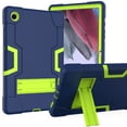 thumbnail image 1 of Galaxy Tab A8 10.5" Case SM-X200 X205 X207, Heavy Duty Protection Hybrid Rugged Shockproof Proof Full Protective Bumper Kickstand Kids Cover for Sasmung Galaxy Tab A8 10.5 Inch 2022, Navyblue+Green, 1 of 7