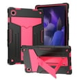 thumbnail image 1 of Galaxy Tab A8 (10.5") Case - TECH CIRCLE 3-Layers Protection Shockproof Case, with Kickstand, Protective Rugged Cover for 2021 Release Samsung Galaxy Tab A8 Tablet Model SM-X200/X205, Black+Rose, 1 of 4