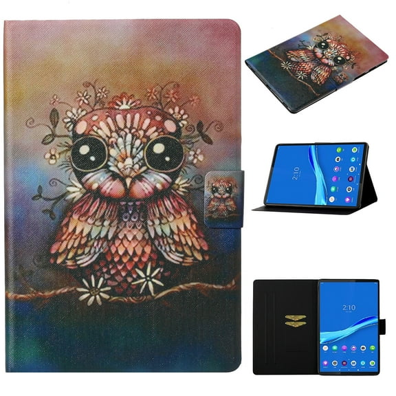 Galaxy Tab A8 10.5 Inch Case 2022, Lightweight PU Leather Folio Shockproof Adjustable Stand Smart Auto Sleep/Wake Wallet Case For Samsung Galaxy Tab A8 10.5" 2022 (SM-X200/X205/X207),Beauty Owl