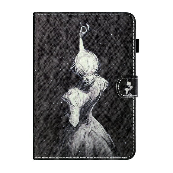 Galaxy Tab A8 10.5 inch 2022 Case SM-X200/X205, PU Leather Flip Folio Stand Card Slot Lightweight Protective Cover with Auto Sleep/Wake for Samsung Galaxy Tab A8 10.5'' Tablet,Star Girl