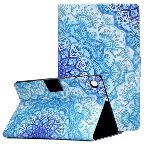 Galaxy Tab A8 10.5 inch Case SM-X200/SM-X205/SM-X207, Allytech Premium PU Leather Multi-Angle Viewing Angles Stand Smart Auto Sleep Wake Folio Cover for Samsung Galaxy Tab X200 2022, Mandala