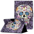 thumbnail image 1 of Galaxy Tab A8 10.5 inch Case SM-X200/SM-X205/SM-X207, Allytech Premium PU Leather Multi-Angle Viewing Angles Stand Smart Auto Sleep Wake Folio Cover for Samsung Galaxy Tab X200 2022, Skeleton, 1 of 6
