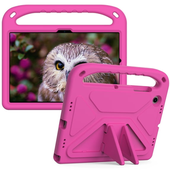 Galaxy Tab A8 10.5-inch X200/X205 Case,Dteck Shockproof EVA Foam Kids Friendly Handle Lightweight Protective Kickstand Cover for Samsung Tab A8 10.5-inch 2021 (X200,X205),Rose