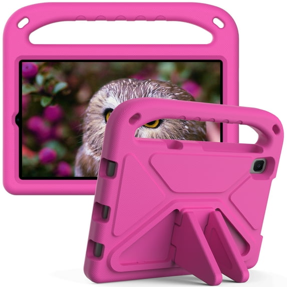 Galaxy Tab A8 2022 Tablet Kids Case, ELEHOLD Shockproof Light Weight Handle Stand Kids Case for Samsung Galaxy Tab A8 10.5 Inch 2022 SM-X200 X205 X207,Rose