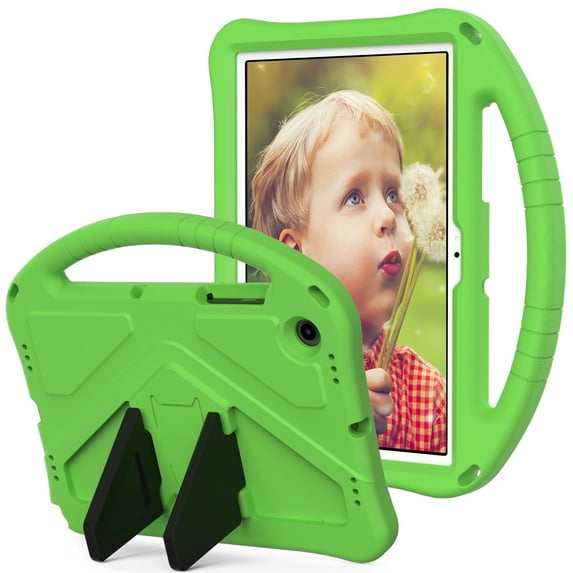 Galaxy Tab A8 Case for Kids, Dteck Child Proof Cover for Samsung Galaxy Tab A8 10.5 Inch 2022 SM-X200 / X205 / X207, Light Weight Kids Friendly Shockproof Handle Stand Cover, Green