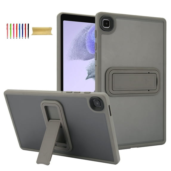 Galaxy Tab A9 8.7" Case, Slim Fit Hard PC TPU Shockproof Kickstand Bumper Anti-Scratch Drop Protection Lightweight Case Cover for Samsung Galaxy Tab A9 8.7 Inch SM-X110 X116, Gray
