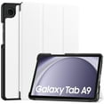 thumbnail image 1 of Galaxy Tab A9 Case, Allytech Trifold Multi Angle Viewing Stand Smart Cover Auto Sleep Wake Flip Folio Lightweight Slim Case for Galaxy Tab A9 8.7 Inch 2023 Model Tablet (X110/X115/X117), White, 1 of 9