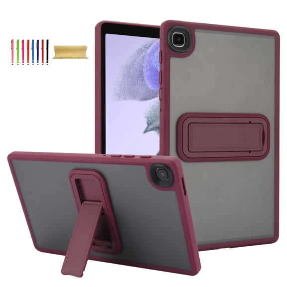 Galaxy Tab A9+ Plus 11 Inch Case, Slim Fit Hard PC TPU Shockproof Kickstand Bumper Anti-Scratch Drop Protection Lightweight Case Cover for Samsung Galaxy Tab A9+ 11" SM-X210 X216 X218, Winered