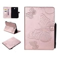 thumbnail image 1 of Galaxy Tab E 9.6" (SM-T560/T561) Case, Allytech Embossed with Butterfly Series Folio Stand Wallet Case with Cards/Cash Holder for Samsung Galaxy Tab E 9.6-inch (NOT for SM-T560NU), Rosegold, 1 of 7