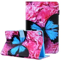 Galaxy Tab S5e 10.5" 2019 Case (SM-T720 T725), Allytech PU Leather Multi Angle Stand Full Protection Cute Pattern Folio Flip Book Cover for Samsung Galaxy S5e 10.5" 2019, Blue Butterfly