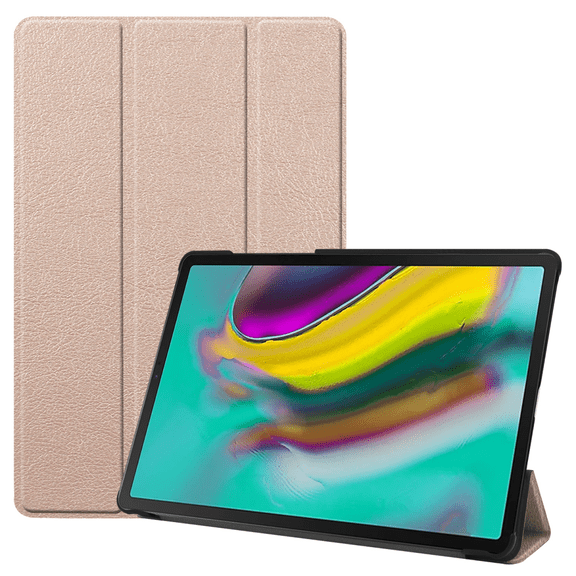 For Galaxy Tab S5e Cover, Smartphone Cover Tri-Fold Stand Slim and Lightweight with Auto Sleep/Wake Function for Samsung Galaxy Tab S5e SM-T720; SM-T725 Gold