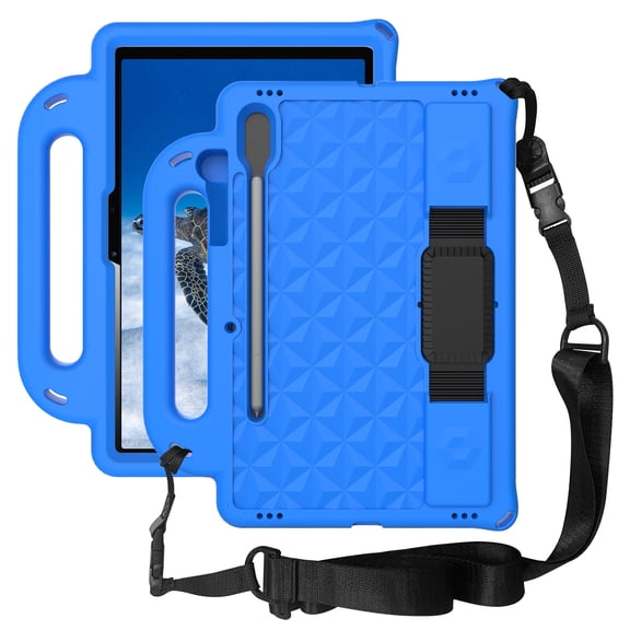 Galaxy Tab S6 10.5 Case, Kids Case for Galaxy Tab s6 10.5 inch - Lightweight Shockproof Protective Handle Stand Case with Shoulder Strap for Samsung Galaxy Tab s6 10.5" 2019 Model SM-T860/T865, Blue