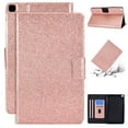 thumbnail image 1 of Galaxy Tab S6 Lite 10.4 2020 Case, Dteck Glitter Sparkle PU Leather Folio Case Multi-angle Viewing Stand Protective Cover with Card Slots for Samsung Galaxy Tab S6 Lite Model SM-P610 P615, Rosegold, 1 of 6