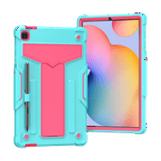 Galaxy Tab S6 Lite 10.4" Case SM-P620/P625/P610/P615, Epicgadget Hybrid Shockproof Rugged Drop Protection Cover with Kickstand for Samsung Galaxy Tab S6 Lite 10.4 Inch 2024/2022 Tablet Teal/Pink
