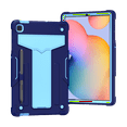 thumbnail image 1 of Galaxy Tab S6 Lite 10.4" Case (SM-P610/P615/P613/P619), Epicgadget Hybrid Shockproof Rugged Drop Protection Cover with Kickstand for Samsung Galaxy Tab S6 Lite 10.4 Inch 2020/2022 (Navy Blue/Blue), 1 of 5