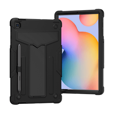 Galaxy Tab S6 Lite 10.4" Case (SM-P610/P615/P613/P619), Epicgadget Hybrid Shockproof Rugged Drop Protection Cover with Kickstand for Samsung Galaxy Tab S6 Lite 10.4 Inch 2020/2022 Tablet (Black/Black)