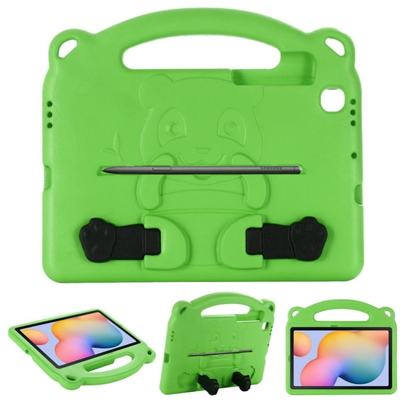 Galaxy Tab S6 Lite Case 10.4-inch, Shockproof EVA Foam Kids-Friendly Bear Cover with Hand-Grip & Stand & Pen Holder for Samsung Galaxy Tab S6 Lite 10.4 SM-P610/P615 (2020 Release) - GREEN