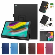 Galaxy Tab S6 Lite Case, EpicGadget Folio Case for Samsung Galaxy Tab S6 Lite 10.4 inch Tablet (SM-P610/SM-P613/SM-P615/SM-P619) Lightweight Slim PU Leather Stand Cover Auto Wake/Sleep Case (Black)